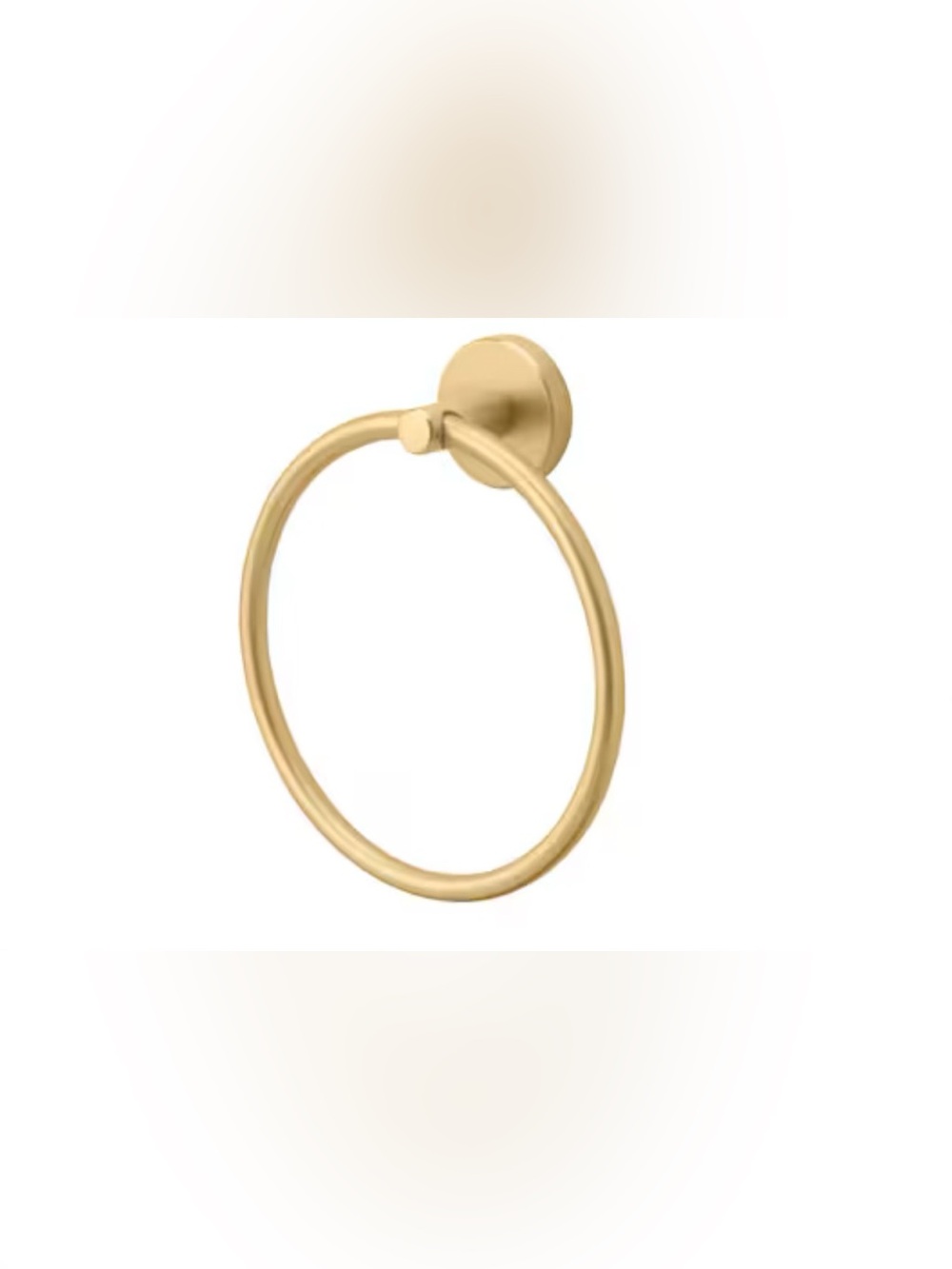 Allen + Roth Harlow Towel Ring Brushed Gold